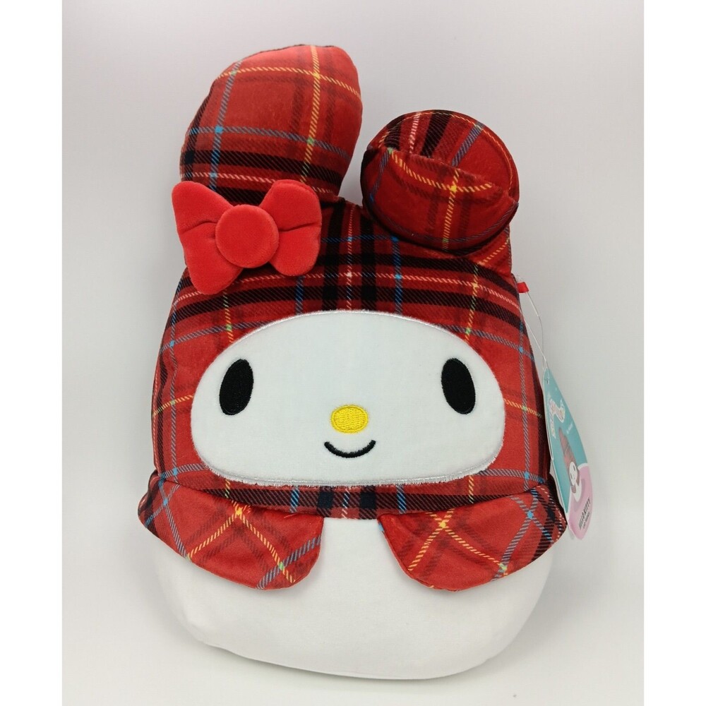 Squishmallow Kellytoy Plush Hello Kitty Sanrio 8" My Melody Plaid